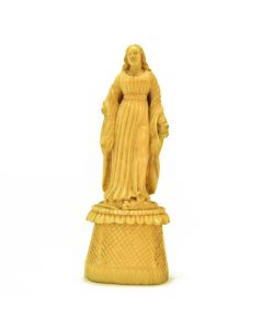 Sculpture de la Sainte vierge en ivoire époque début XIXème