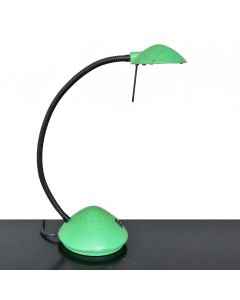 Lampe de bureau laque verte design Italie vintage années 80 