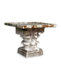 Table en onyx et pierre sculptée 1950