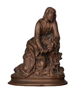 Christ en bronze d'époque fin XIXème