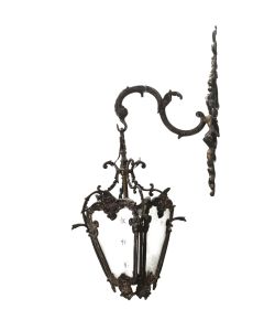 Appliques lanterne en bronze début XXème (paire)