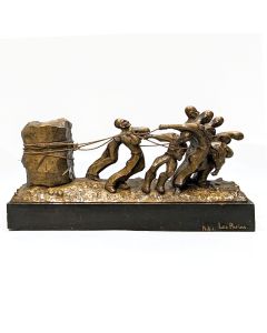 Sculpture en bois Les parias en bois époque XXème