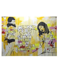 Chongqinb Girls.
Diptyque. Acrylique, peinture aérosol, marqueurs.
par TILT