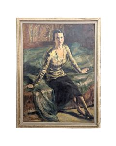 Portrait de jeune femme époque début XXème par Jean Lair