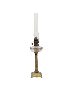 Lanterne ou lampe à pétrole époque 1900 en laiton