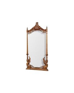 Cadre de miroir en bois sculpté aux putti